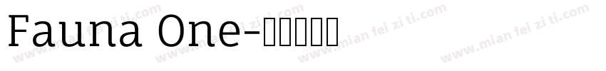 Fauna One字体转换